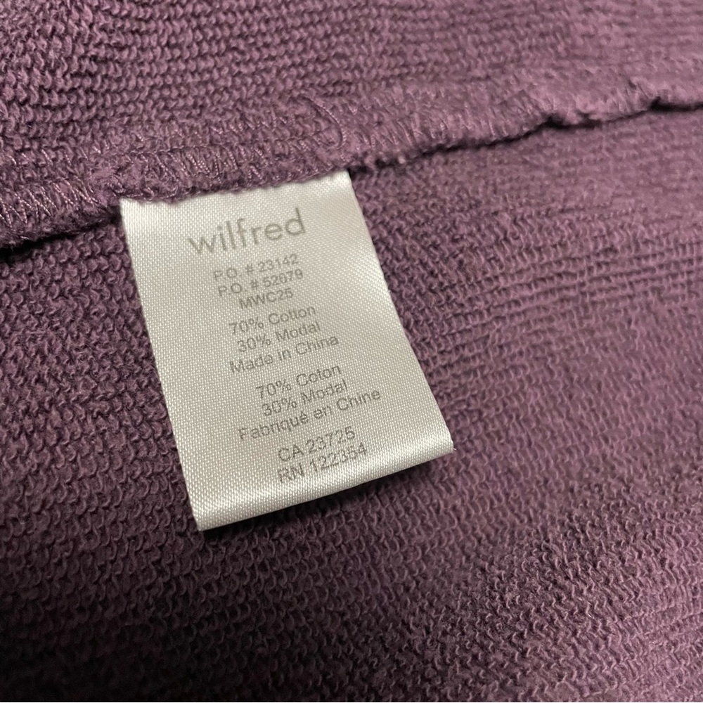 Aritzia Wilfred Ribbed Knit Diderot Cocoon Cardigan Women’s XXS Merlot - Picture 8 of 10